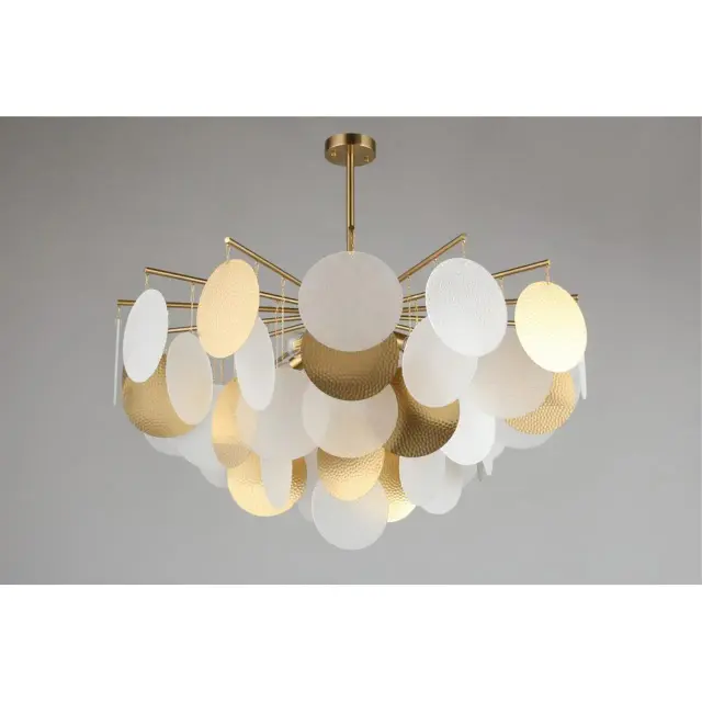 Люстра Omnilux OML-89907-08 PLELO — бронза, ракурс 4
