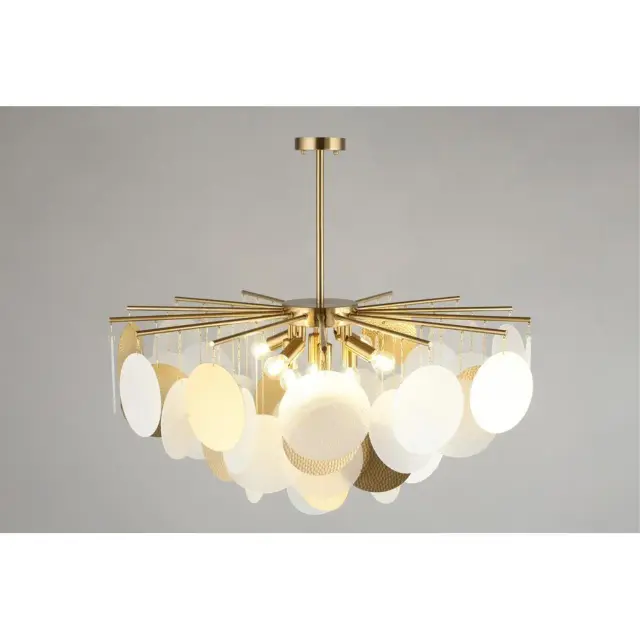 Люстра Omnilux OML-89907-08 PLELO — бронза, ракурс 5