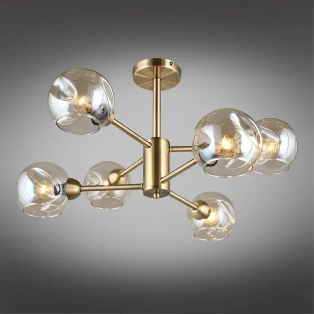 Люстра Omnilux OML-93307-06 OSTELLATO — бронза, ракурс 2