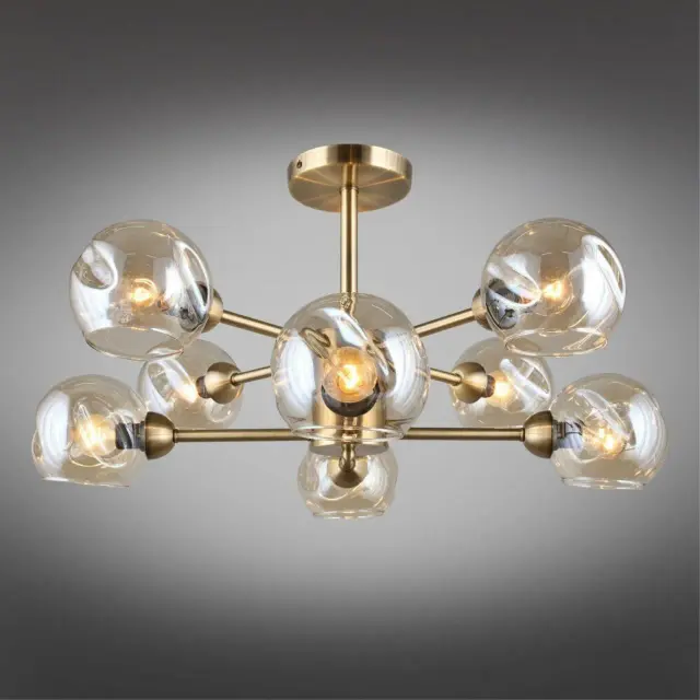 Люстра Omnilux OML-93307-08 OSTELLATO — бронза, ракурс 2
