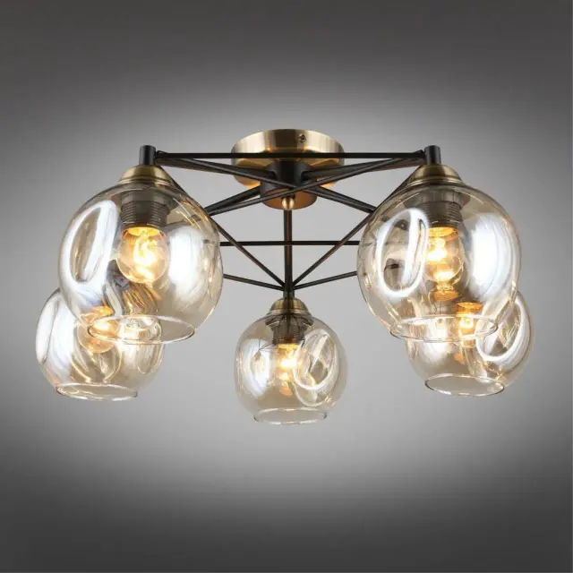 Люстра Omnilux OML-93507-05 TUENNO — черный, ракурс 2