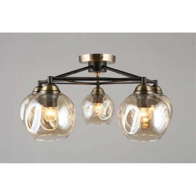 Люстра Omnilux OML-93507-05 TUENNO — черный, ракурс 3
