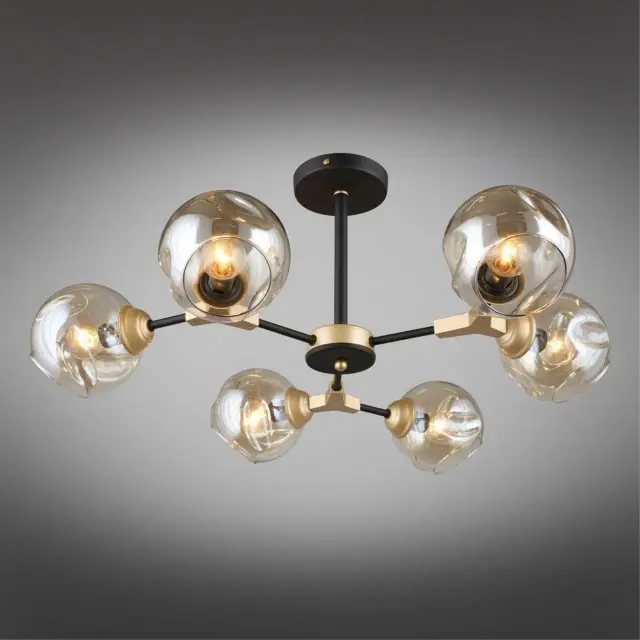Люстра Omnilux OML-93607-06 SANDRIGO — черный, ракурс 2