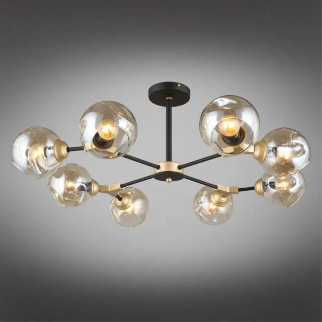 Люстра Omnilux OML-93607-08 SANDRIGO — черный, ракурс 2