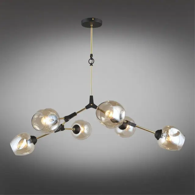 Люстра Omnilux OML-93707-06 SAVELLETRI — черный, ракурс 2