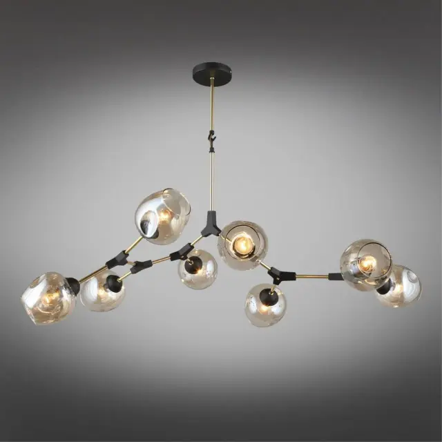 Люстра Omnilux OML-93707-08 SAVELLETRI — черный, ракурс 3
