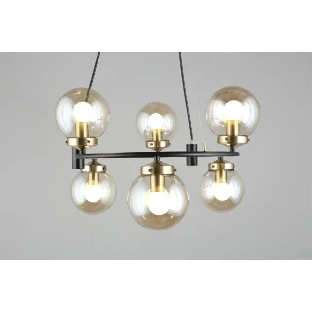 Светильник Omnilux OML-94003-06 SORRENTO — черный, ракурс 6