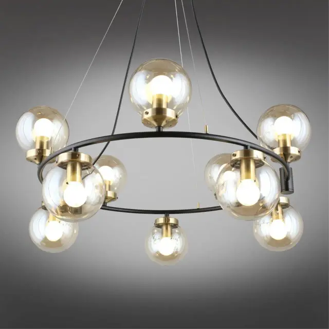 Светильник Omnilux OML-94003-10 SORRENTO — черный, ракурс 2