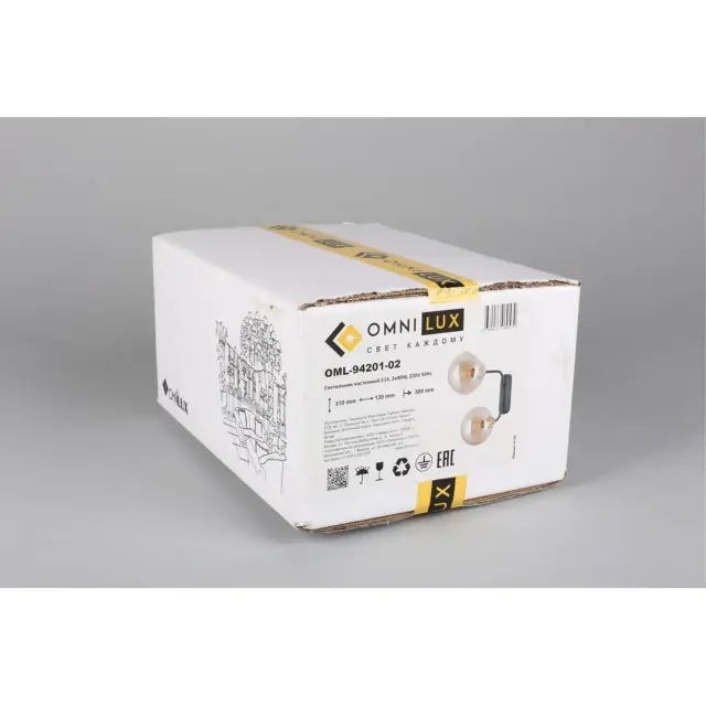 Бра Omnilux OML-94201-02 FASANO — черный, ракурс 10