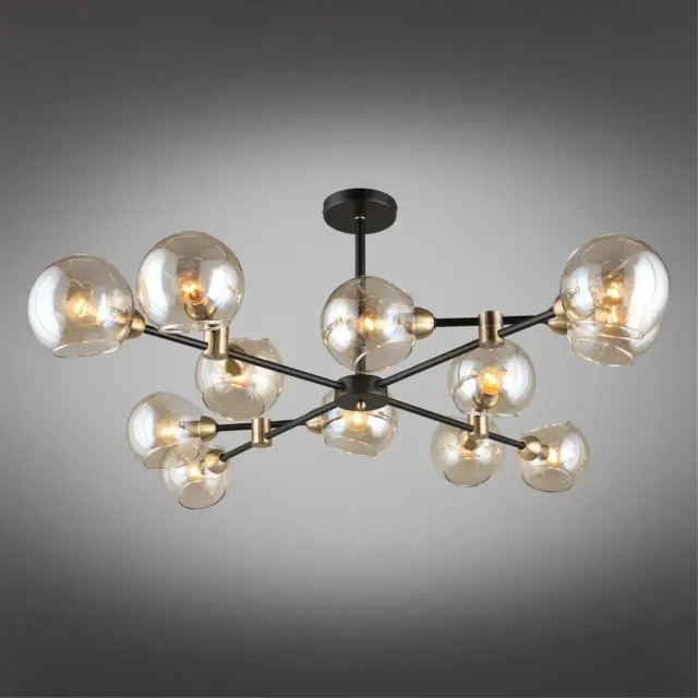 Люстра Omnilux OML-94207-12 FASANO — черный, ракурс 2