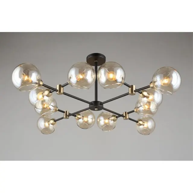 Люстра Omnilux OML-94207-12 FASANO — черный, ракурс 8