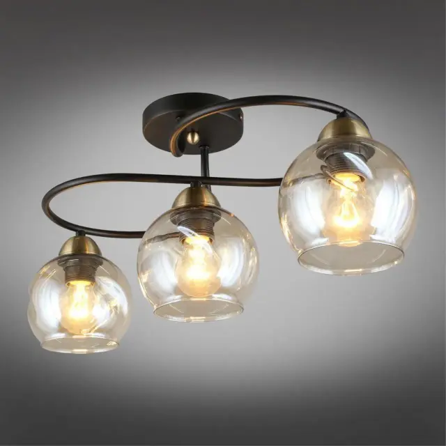 Светильник Omnilux OML-95007-03 CARINI — черный, ракурс 2