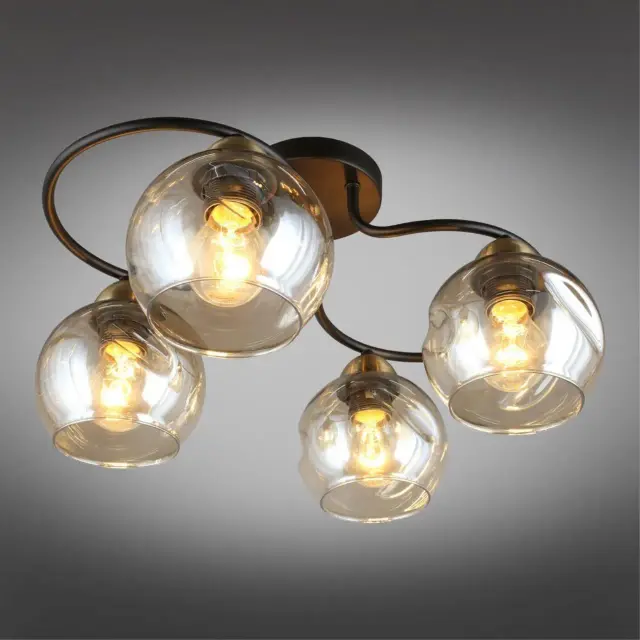 Люстра Omnilux OML-95007-04 CARINI — черный, ракурс 2