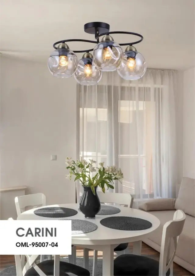 Люстра Omnilux OML-95007-04 CARINI — черный, ракурс 3