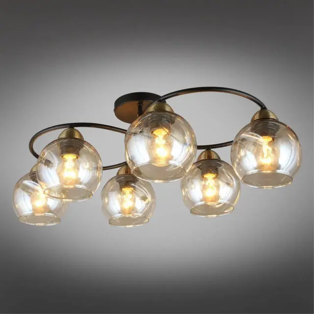 Люстра Omnilux OML-95007-06 CARINI — черный, ракурс 2