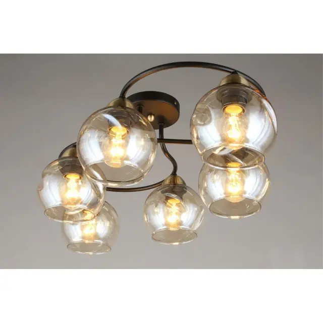 Люстра Omnilux OML-95007-06 CARINI — черный, ракурс 3