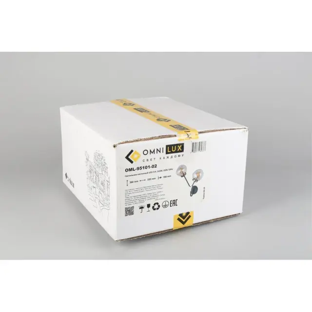 Бра Omnilux OML-95101-02 CROTONE — черный, ракурс 12