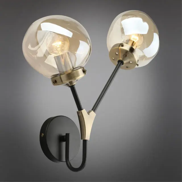 Бра Omnilux OML-95101-02 CROTONE — черный, ракурс 2