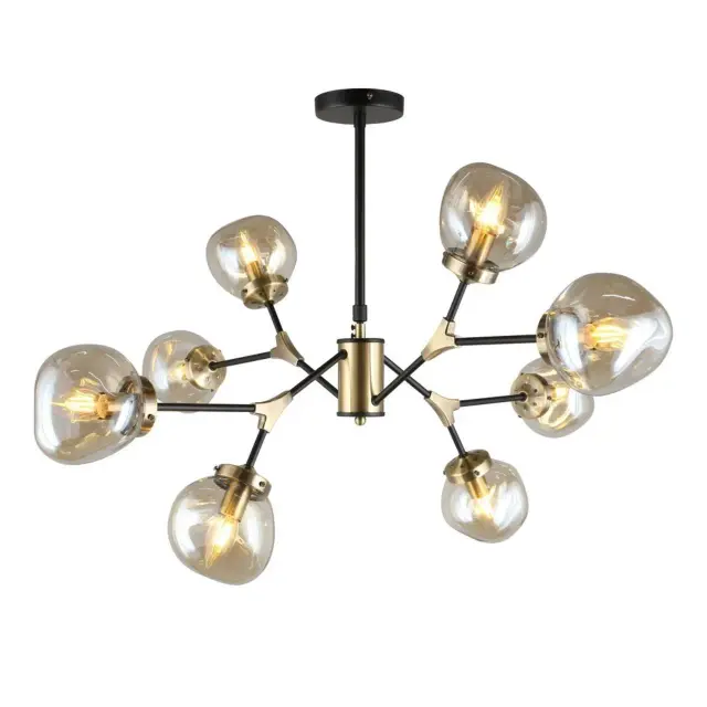 Люстра Omnilux OML-95107-08 CROTONE — черный
