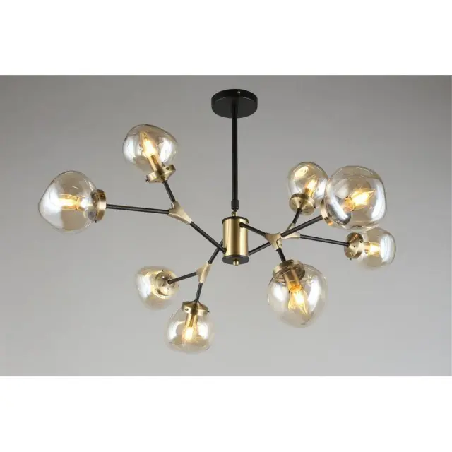 Люстра Omnilux OML-95107-08 CROTONE — черный, ракурс 4
