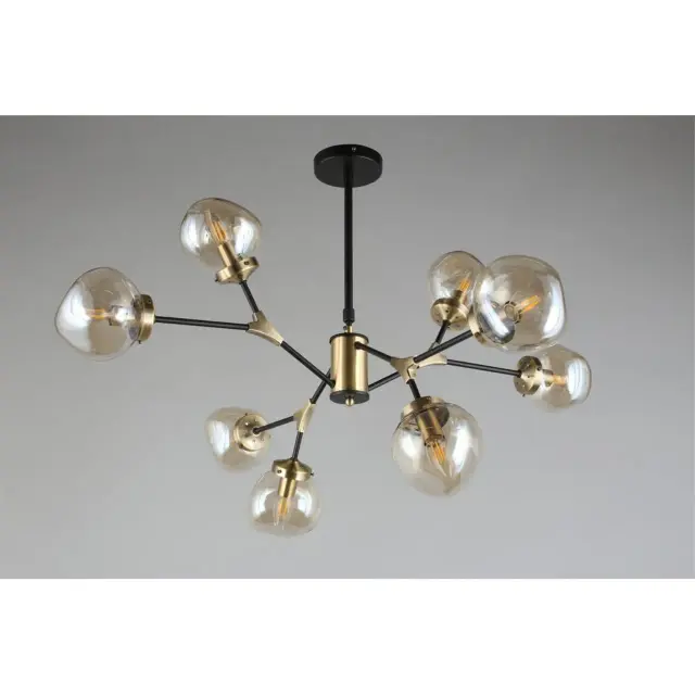 Люстра Omnilux OML-95107-08 CROTONE — черный, ракурс 6