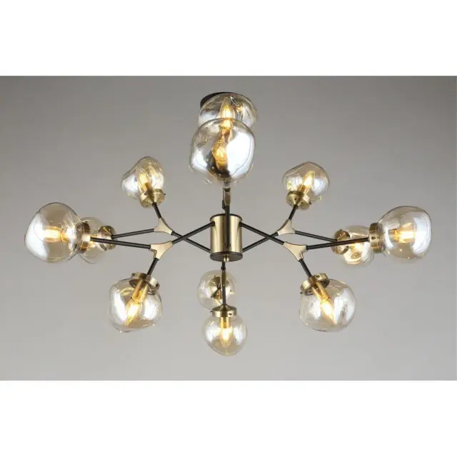 Люстра Omnilux OML-95107-12 CROTONE — черный, ракурс 6