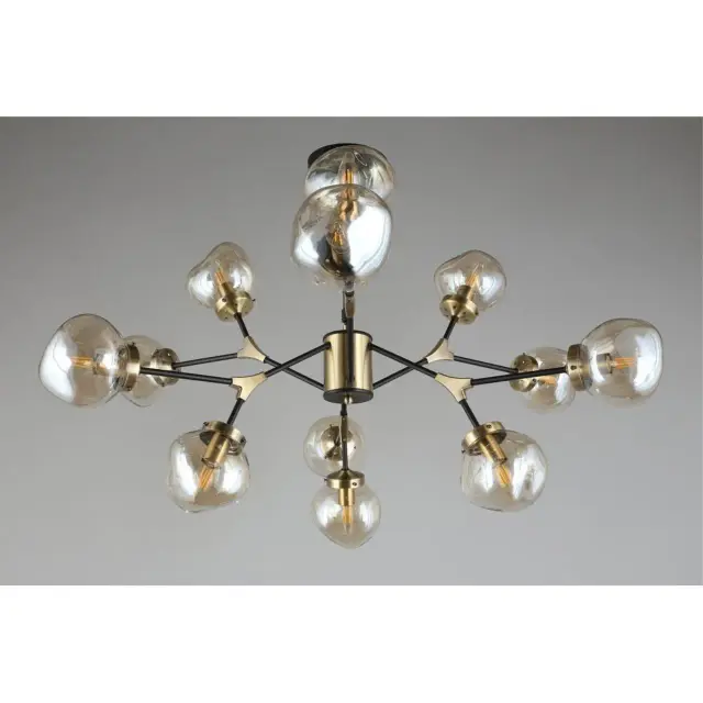 Люстра Omnilux OML-95107-12 CROTONE — черный, ракурс 7