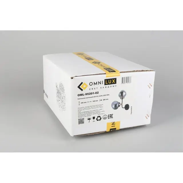 Бра Omnilux OML-95201-02 VOLANO — черный, ракурс 12