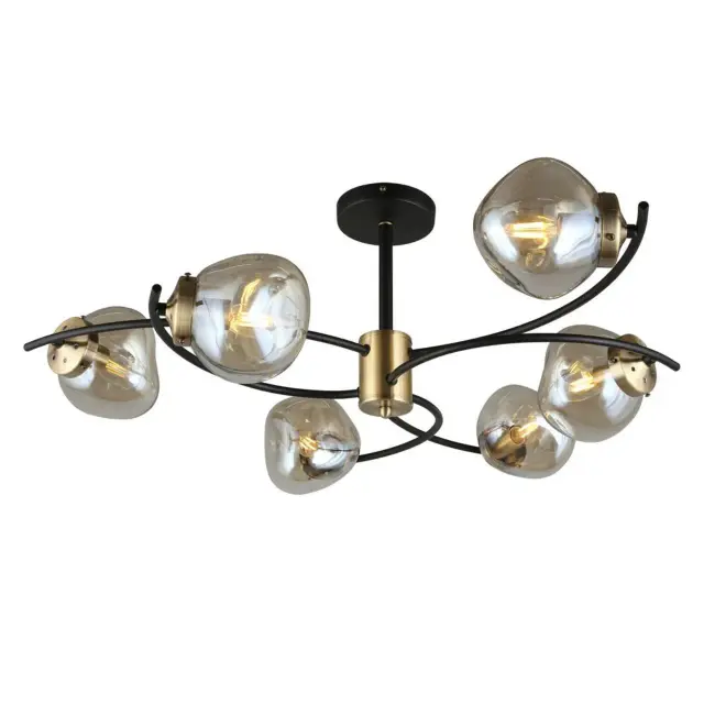 Люстра Omnilux OML-95307-06 MONCALVO — черный