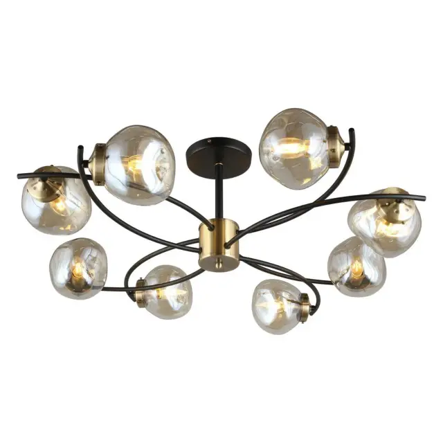 Люстра Omnilux OML-95307-08 MONCALVO — черный