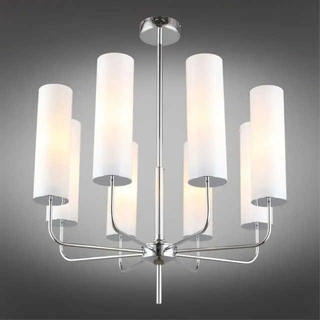 Люстра Omnilux OML-99607-08 PARRINI — хром, ракурс 2