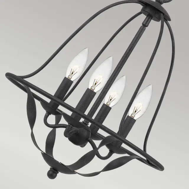 Люстра Quoizel QZ-BRADBURY-4P-GK — черный, ракурс 3