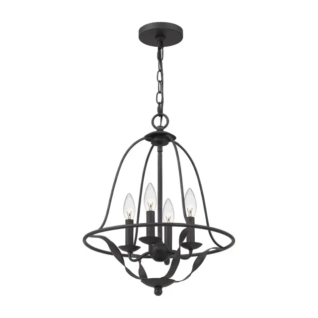 Люстра Quoizel QZ-BRADBURY-4P-GK — черный, ракурс 4