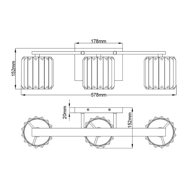 Светильник для ванной комнаты Quoizel QZ-DIVINE3-PC-BATH — хром, ракурс 5