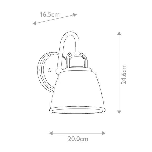 Светильник для ванной комнаты Quoizel QZ-DUBLIN1-PC — хром, ракурс 6