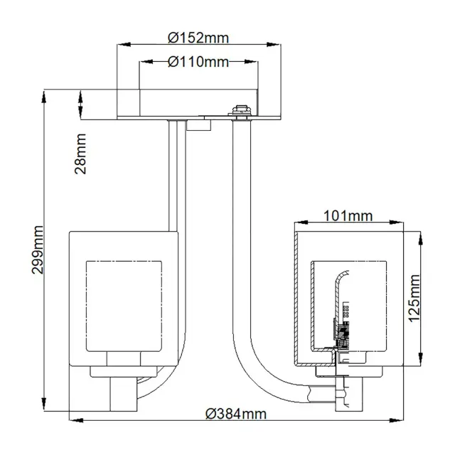 Светильник для ванной комнаты Quoizel QZ-KOLT-SF-PC-BATH — хром, ракурс 5