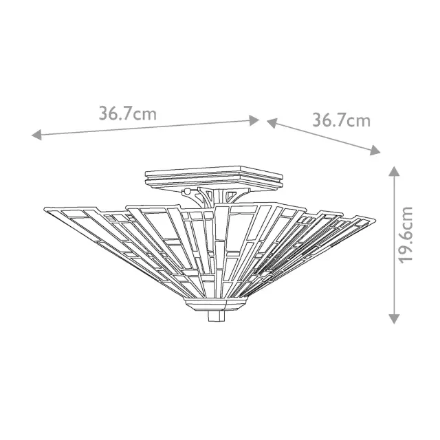 Люстра Quoizel QZ-MAYBECK-F — бронза, ракурс 4