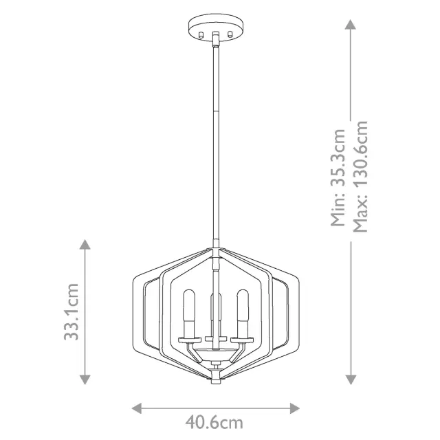Светильник Quoizel QZ-VANGUARD-3P-OK — черный, ракурс 8