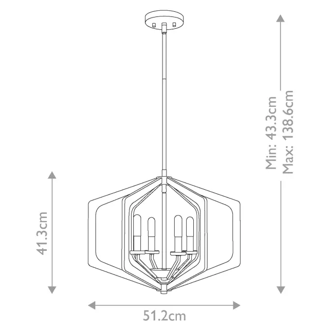 Светильник Quoizel QZ-VANGUARD-4P-OK — черный, ракурс 5