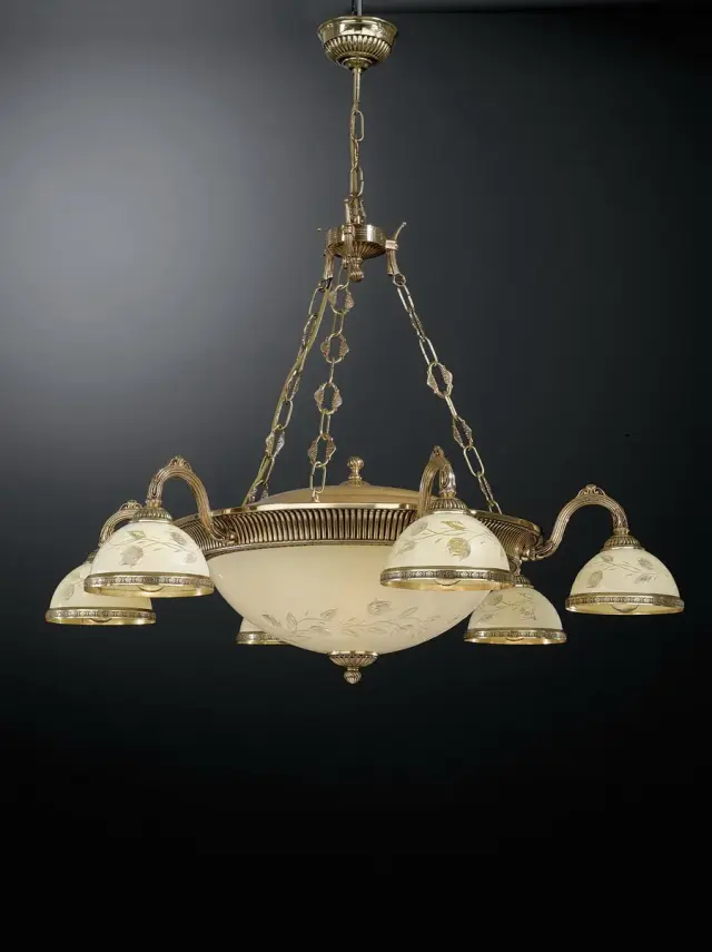 Люстра Reccagni Angelo L 6308/6+4 — золотой