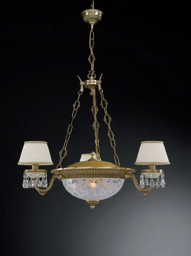 Люстра Reccagni Angelo L 6400/3+3 — бронза