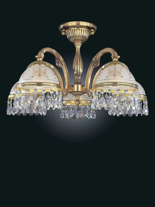 Люстра Reccagni Angelo PL 6120/5 — золотой