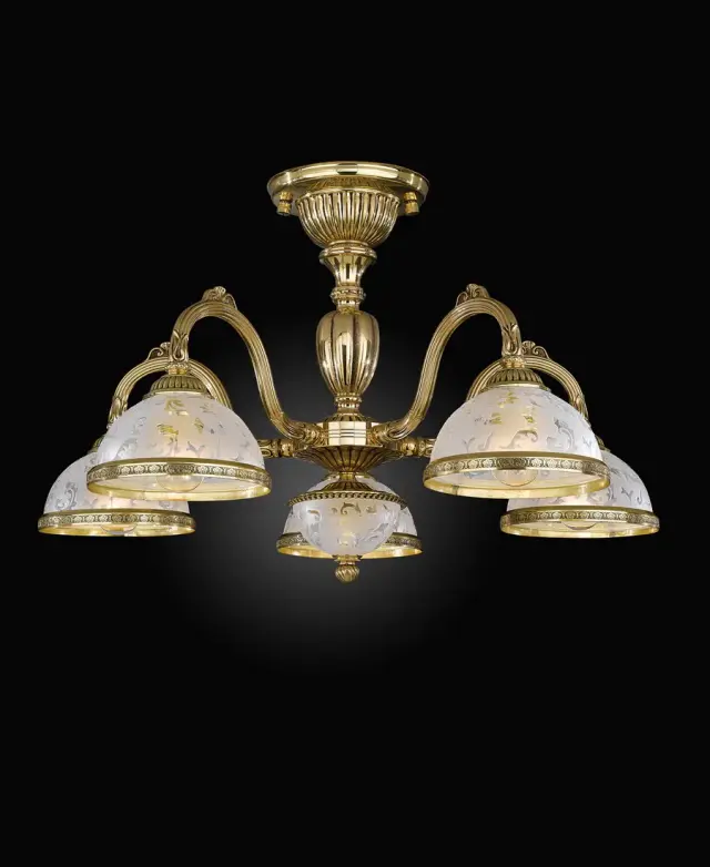 Люстра Reccagni Angelo PL 6322/5 — золотой