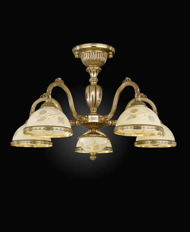 Люстра Reccagni Angelo PL 6328/5 — золотой