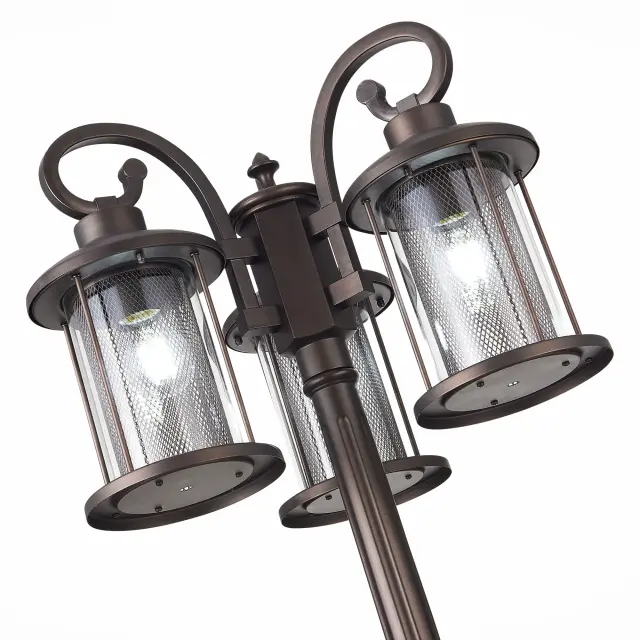 Фонарный столб ST Luce SL080.425.03 ЛАСТЕРО — коричневый, ракурс 4