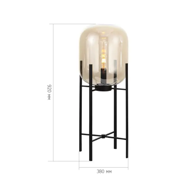 Торшер ST Luce SL1050.515.01 БУРАСКА — черный, ракурс 4