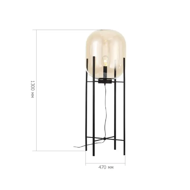 Торшер ST Luce SL1050.525.01 БУРАСКА — черный, ракурс 5