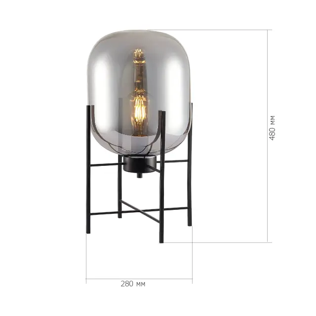 Настольная лампа ST Luce SL1050.704.01 БУРАСКА — черный, ракурс 5