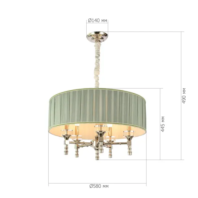 Люстра ST Luce SL1121.103.05 ОЛЕО — никель, ракурс 4