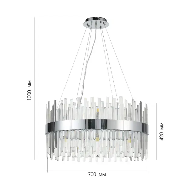 Люстра ST Luce SL1160.103.18 БАФО — хром, ракурс 7